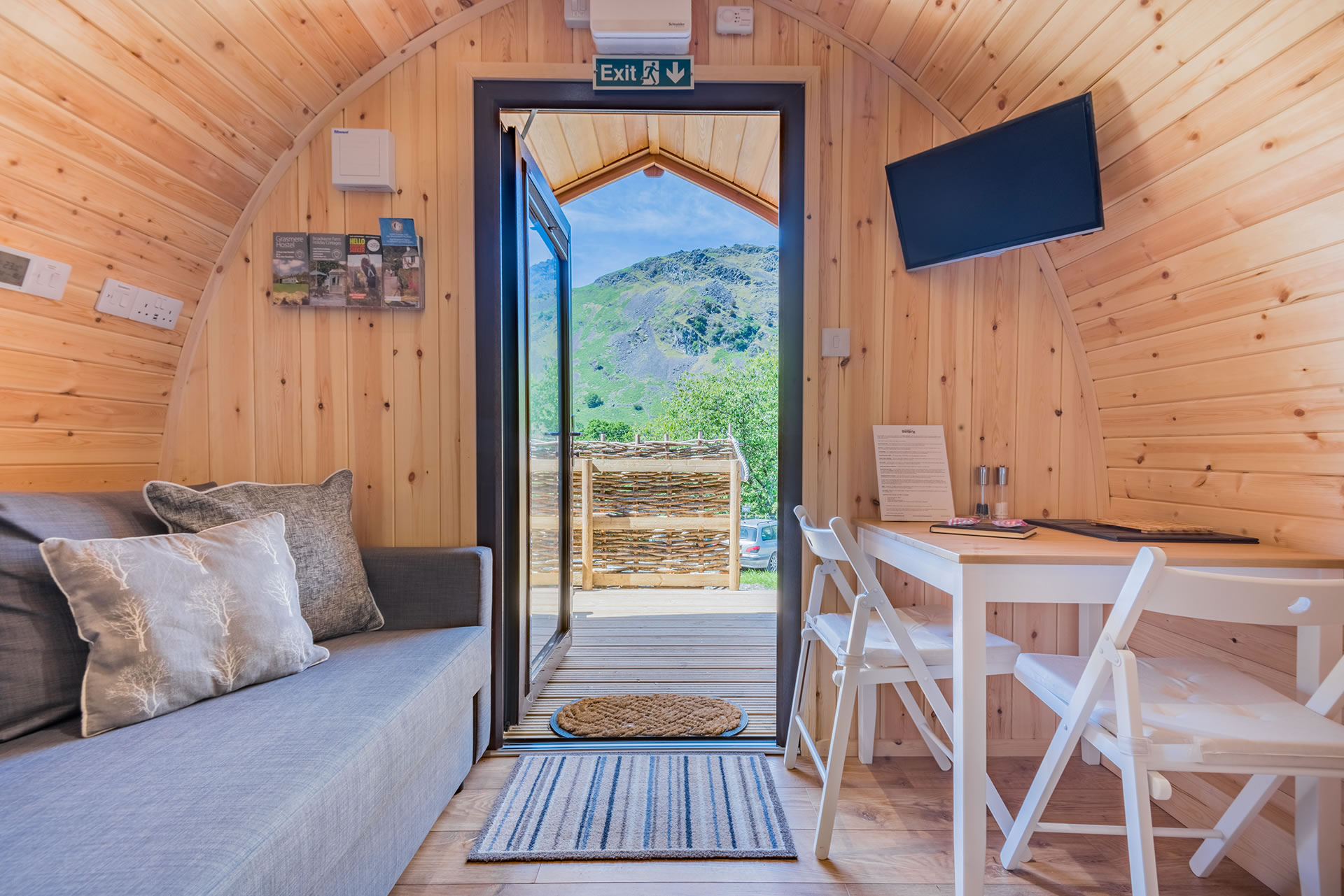 Romantic view of the fells from our Lake district pod
